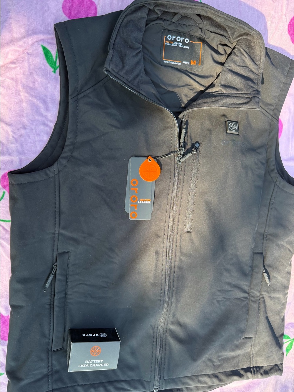 ororo Men's Black Heated Vest - M